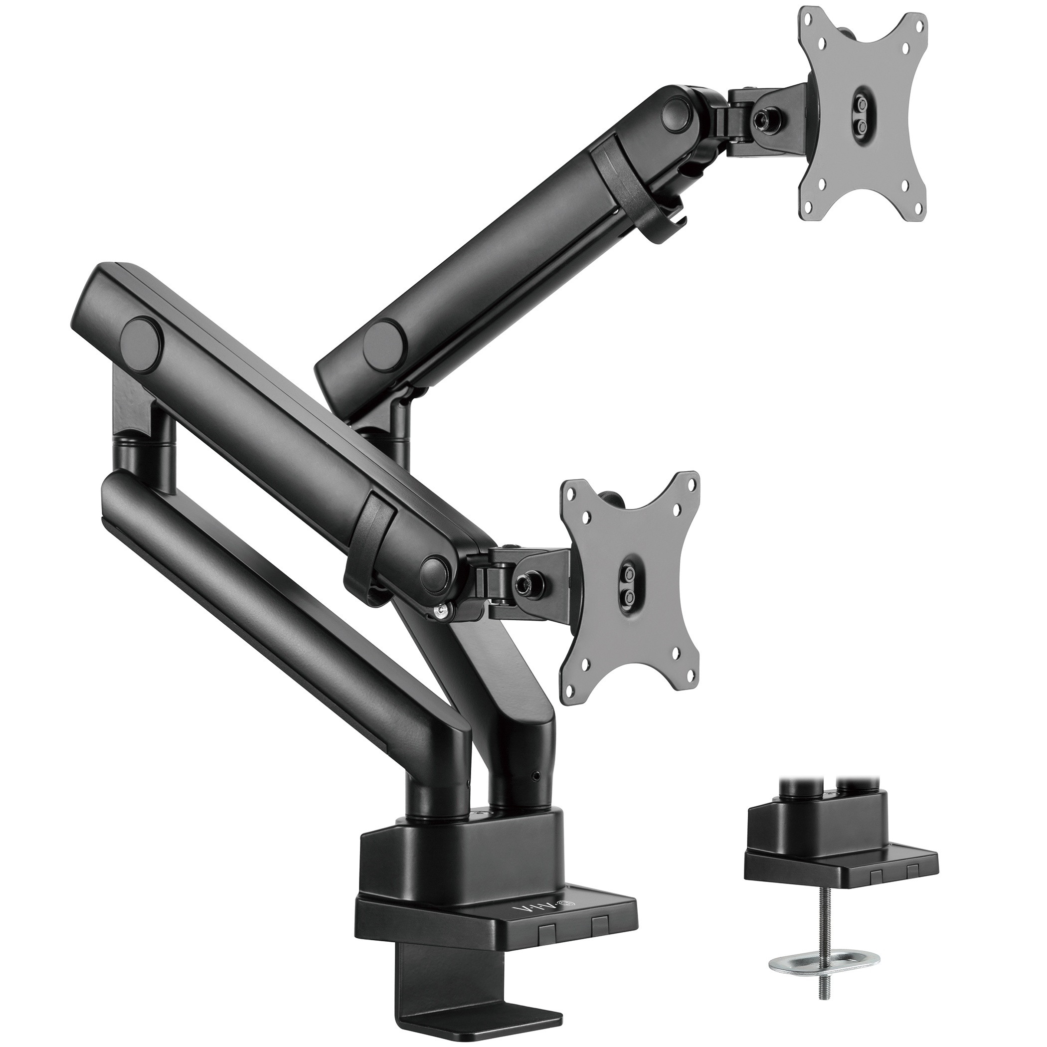 VIVO Premium Aluminum Full Motion Dual Monitor Arm Desk Mount Stand | Fits Screens up to 32" (STAND-V102BB)