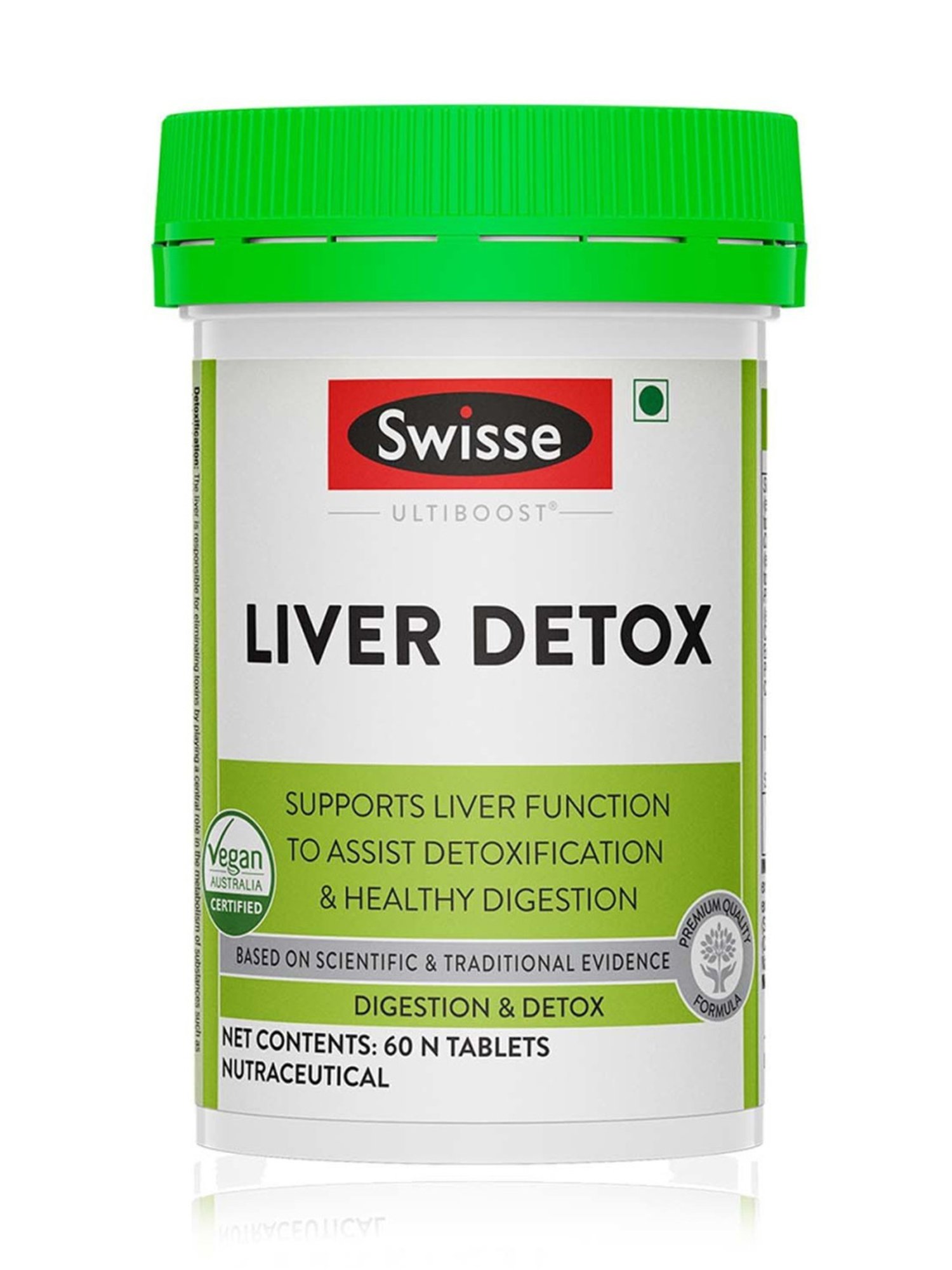 Swisse Ultiboost Liver Detox Supplement for Complete Liver Support - 60 Tablets