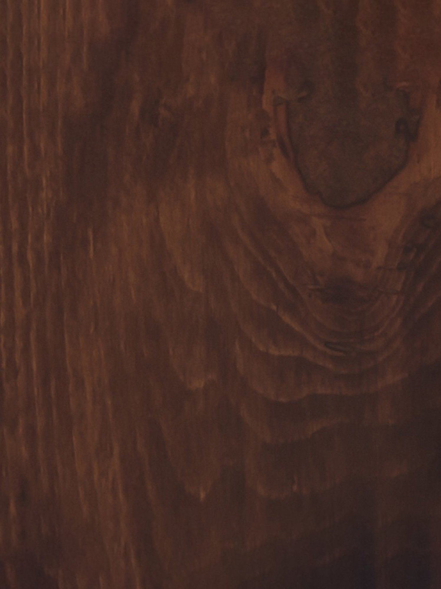 Durian Basil Dark Brown Solid Wood Side & End Table in Oak Finish