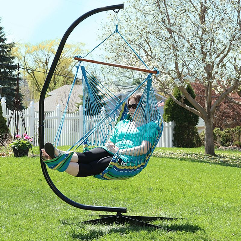 Web Spinner Swing 24" Diameter - Black - Sorbus