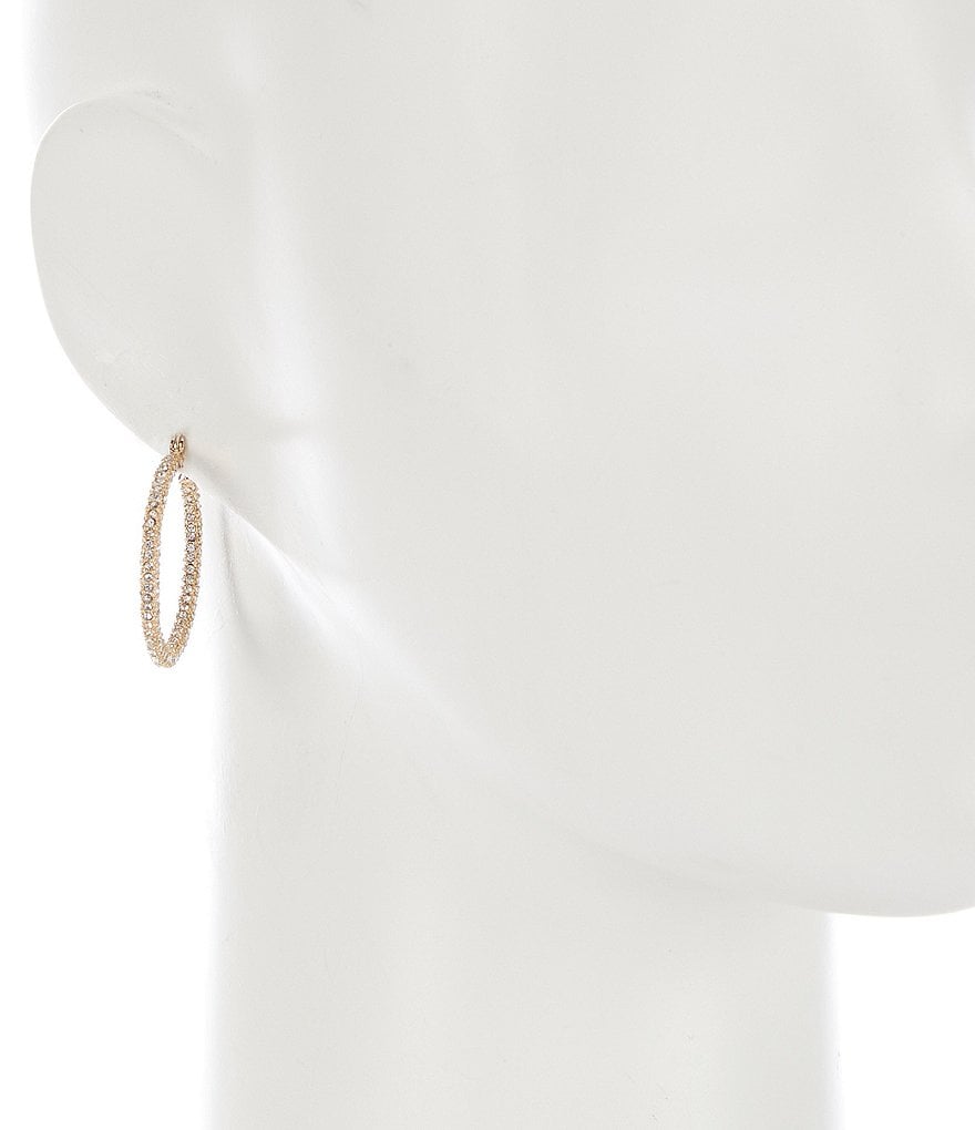 Gemma Layne Crystal Pave Hoop Earrings