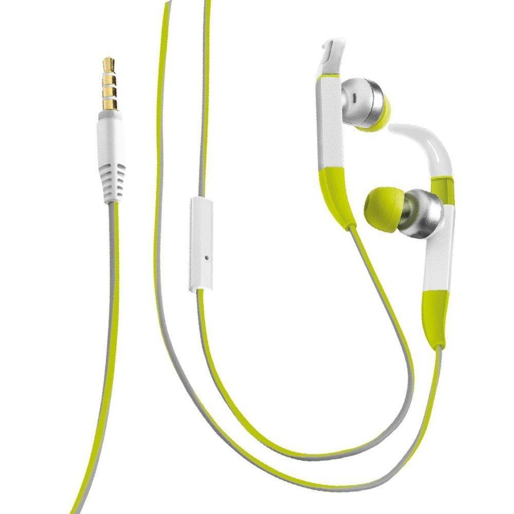 Honsenn Sweatproof Sport Workout Headphones Bass Mic Noise Isolating In-Ear Earbuds for Running Gym Jogging Earphones