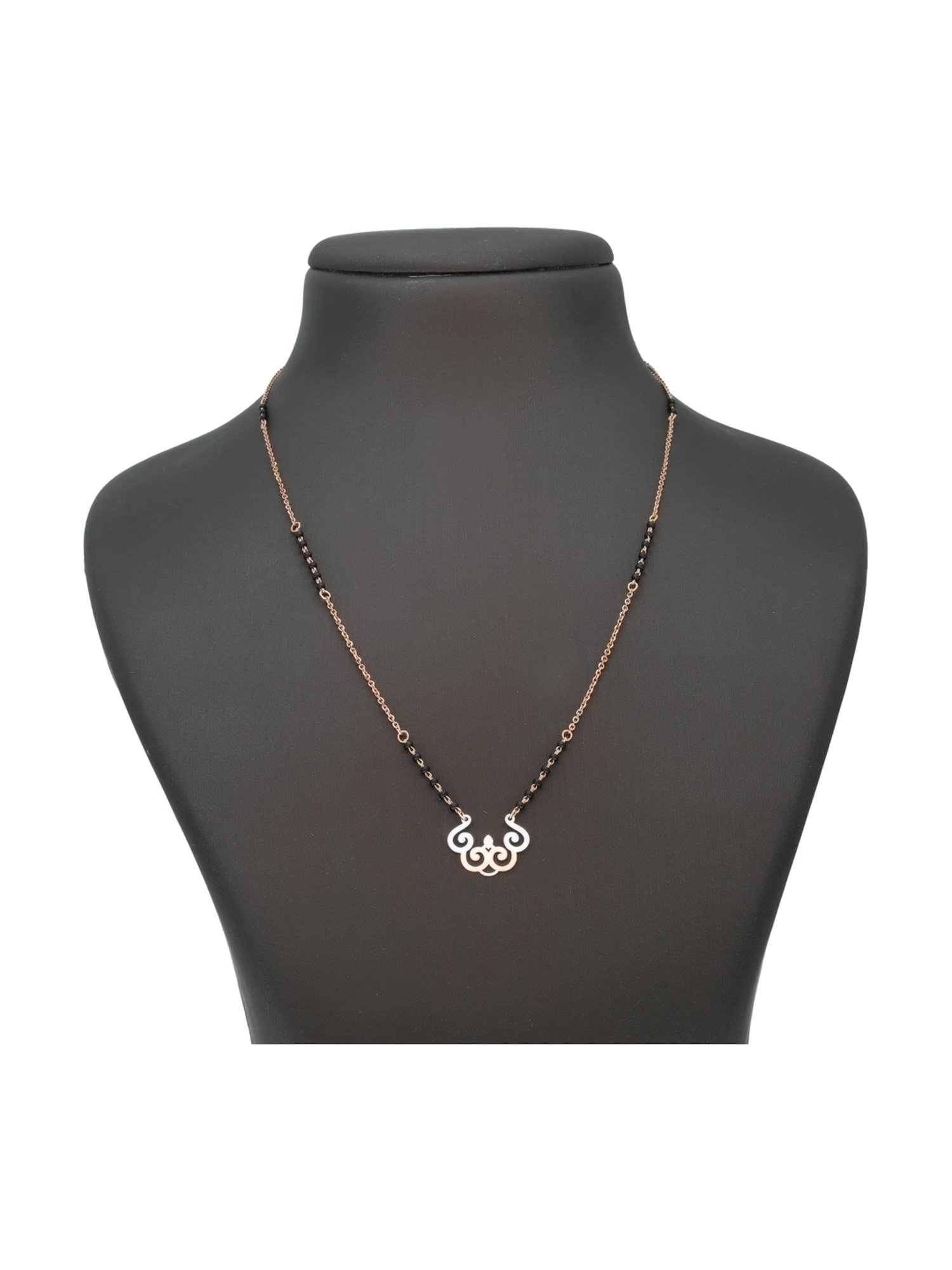 Malabar Gold and Diamonds 18k (750) BIS Hallmark  Two Tone Gold Mangalsutra For Women