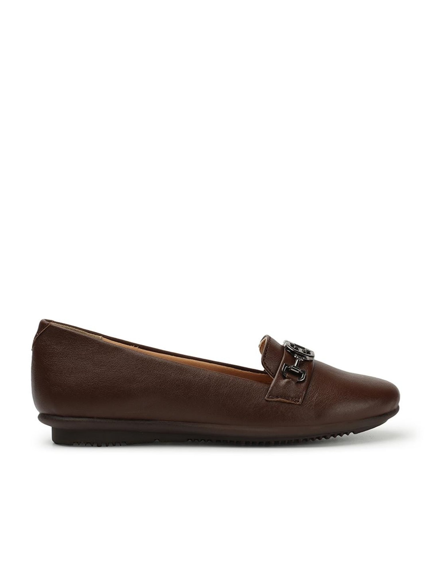 Elle Women's Brown Flat Ballets