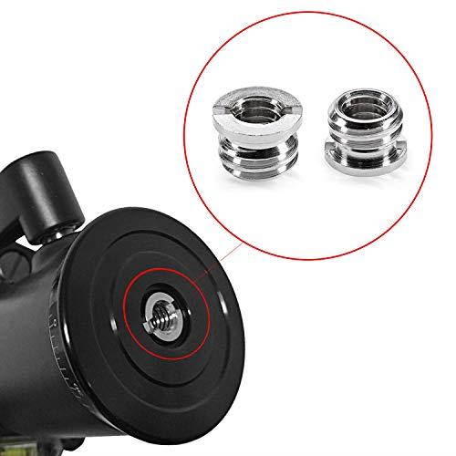 1420 Female to 3816 Male Screw Adapter Reducer Bushing Converter for DSLR Camera Camcorder Tripod Monopod Ball Head Ballhead Video Light Stand 4 Pieces