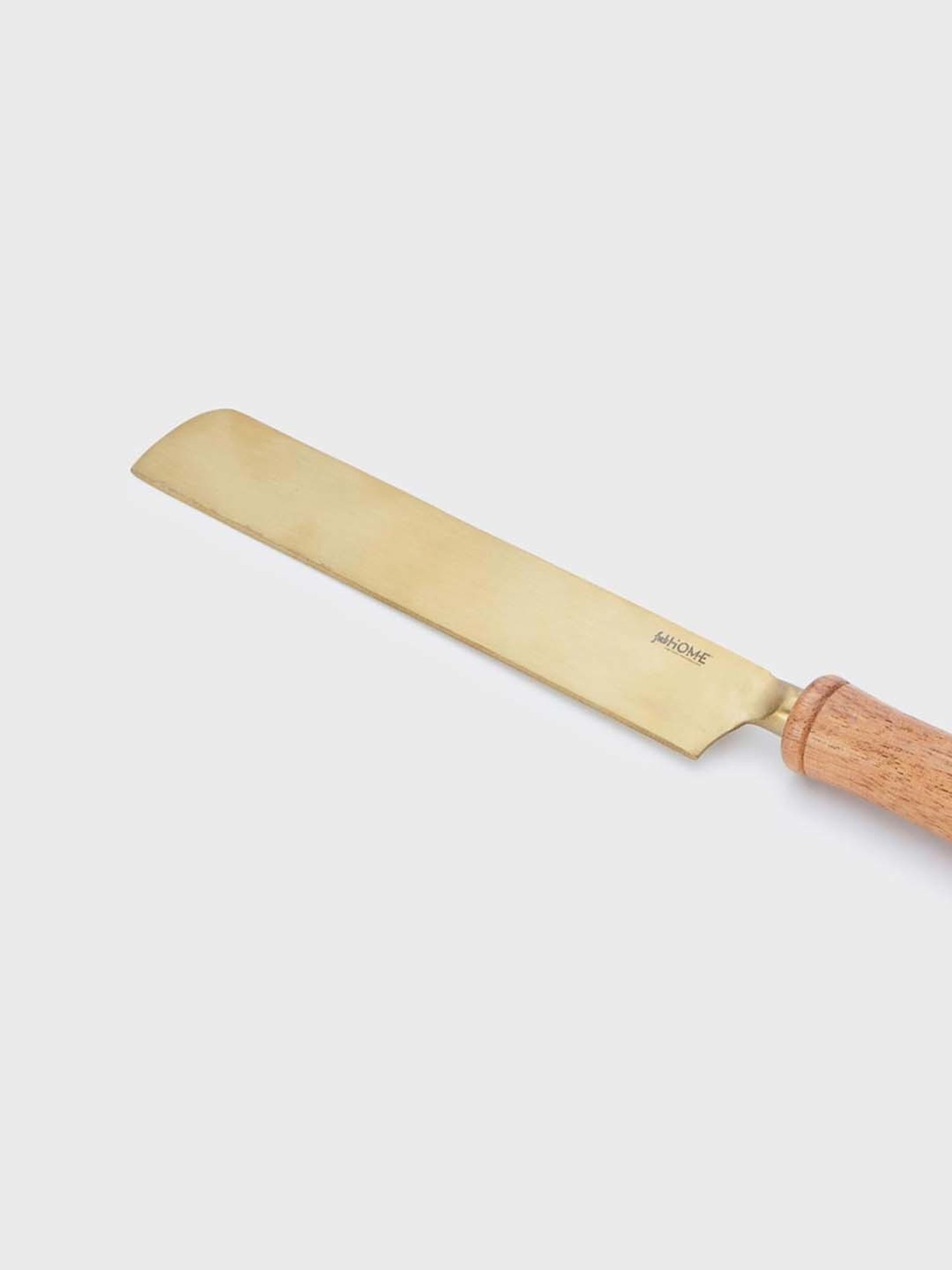 Fabindia Amantra Brown Metal 1 Knife & 1 Server