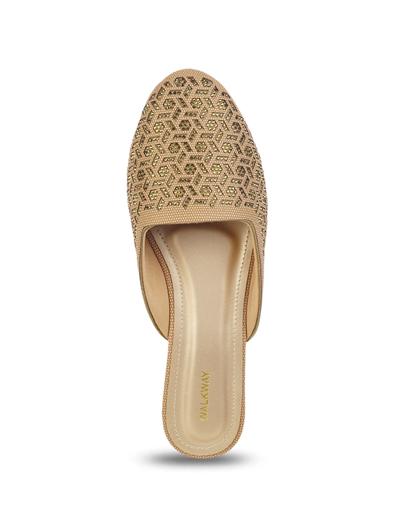 Walkway Women's Antique Gold Mule Shoes