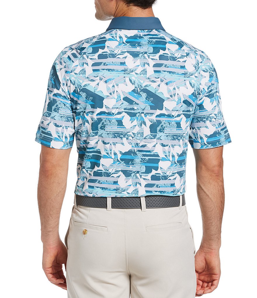 Callaway Golf Big & Tall Short-Sleeve Floral Print Swing Tech&trade; OptiDri&trade; Golf Polo