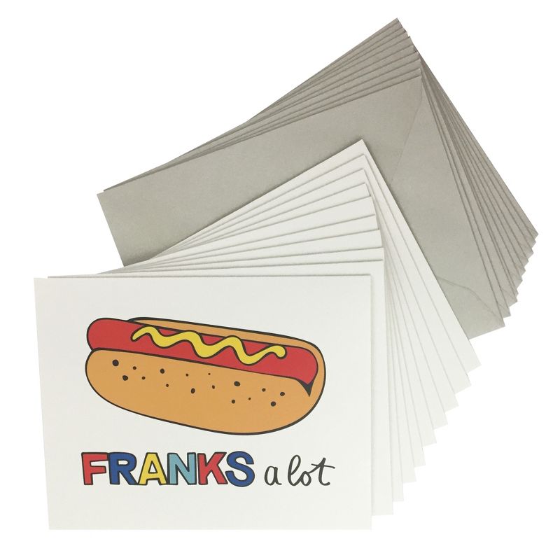 4.25"x5.5" 10ct "Franks a Lot" Cards - Paper Riot