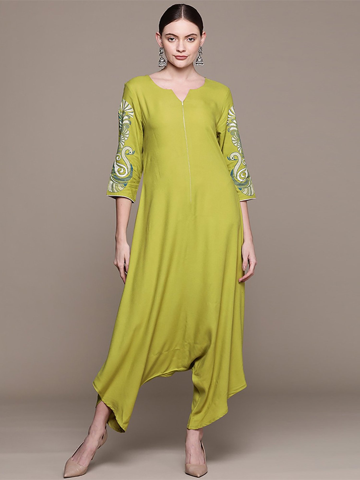 Ziyaa Green Regular Fit Jumpsuit