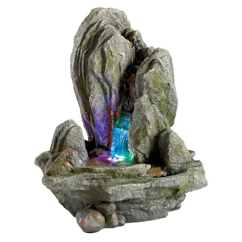 Boulder Falls Cascading Tabletop Fountain - Acorn Hollow