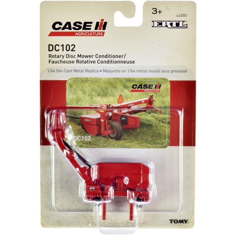 Case IH DC102 Rotary Disc Mower Conditioner Red "Case IH Agriculture" 1/64 Diecast Model by ERTL TOMY