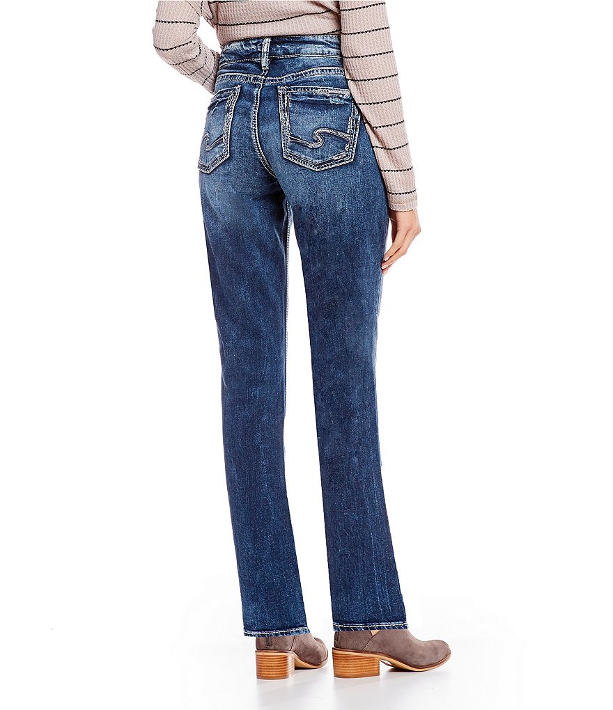 Celebrity Pink Shadow Knee Mid Rise Straight Jeans