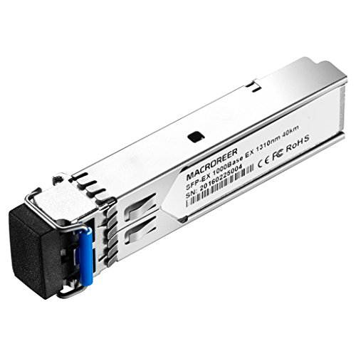 Macroreer Fiber Optic Transceiver for Cisco GLC-EX-SMD SFP 1000Base-EX Module with DOM Support 1310nm 40km dual LC/PC connector