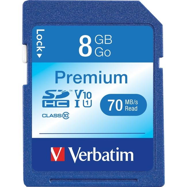 VERBATIM OEM SD CARD, , yield 8GB 96318