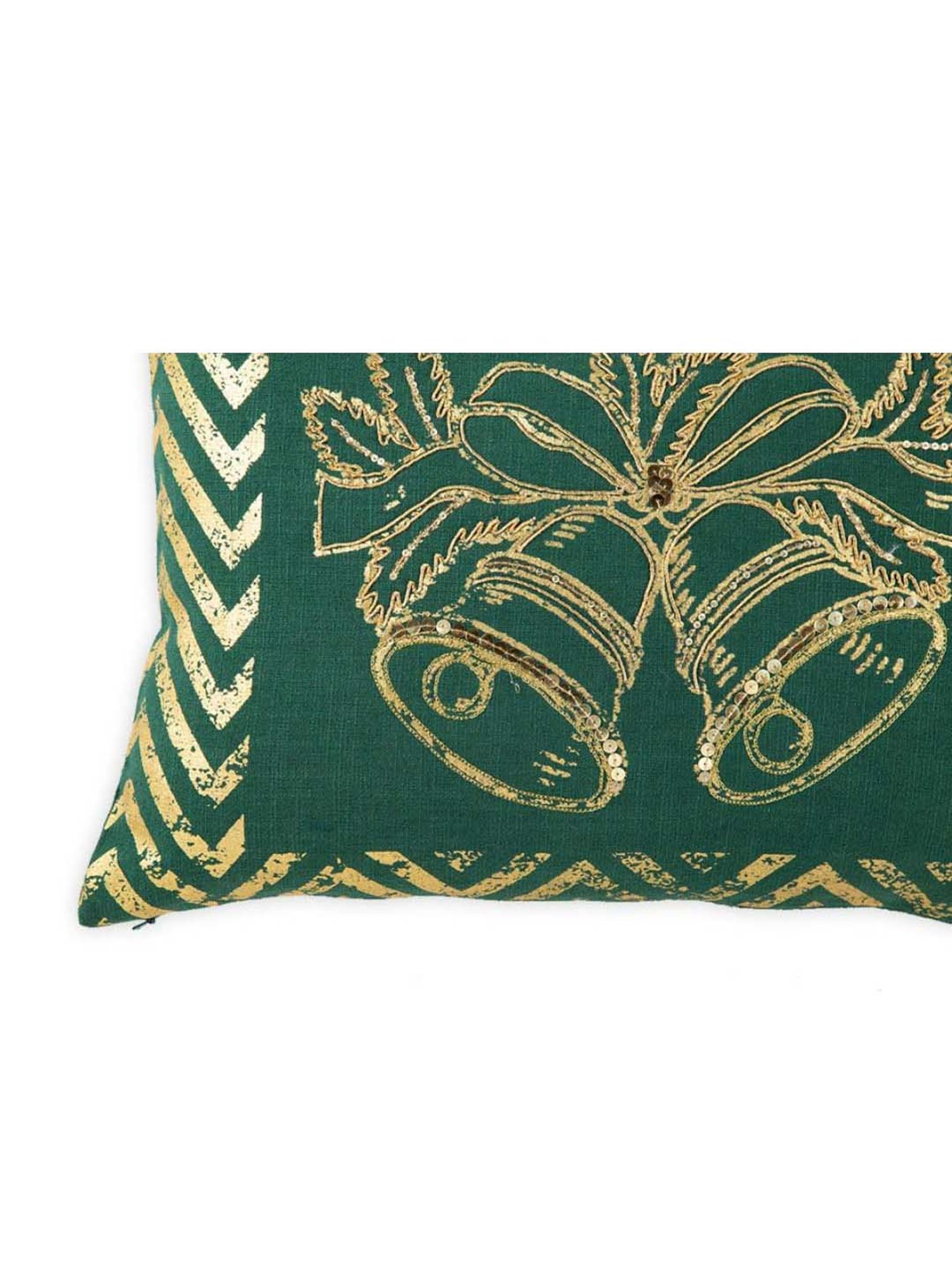 Swayam Red & White Cotton 60 cm x 60 cm Cushion Covers - Set of 5