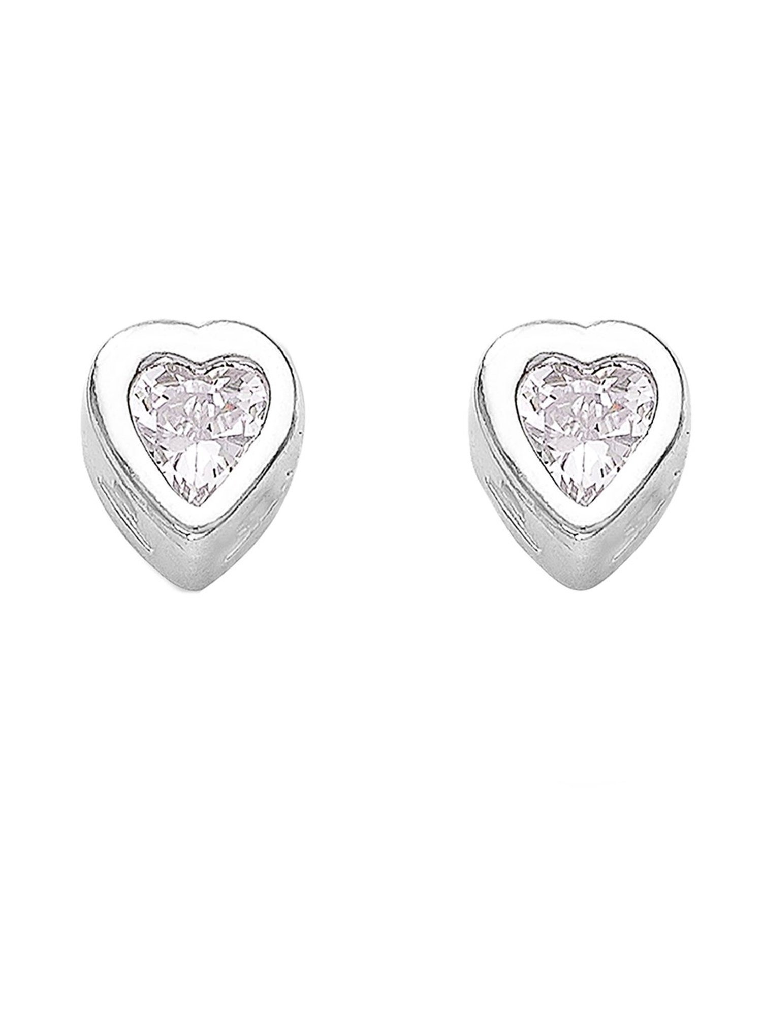 Taraash Heart 92.5 Sterling Silver Earrings