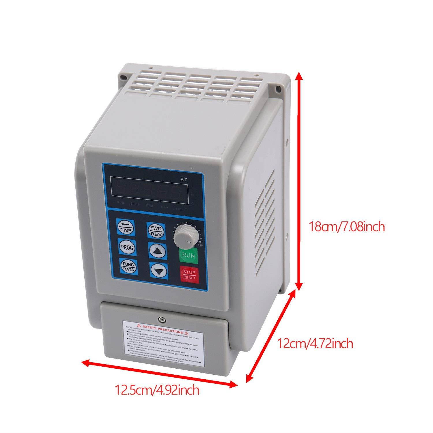 AC220V 8A 1.5KW Variable Frequency Drive Converter Speed Controller Converter