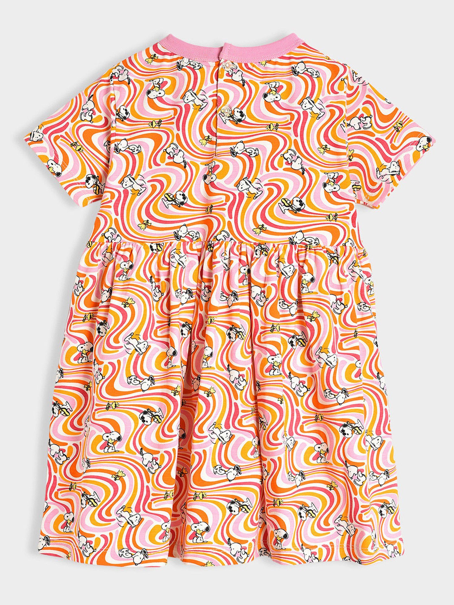 MiArcus Kids Pink Printed Dress
