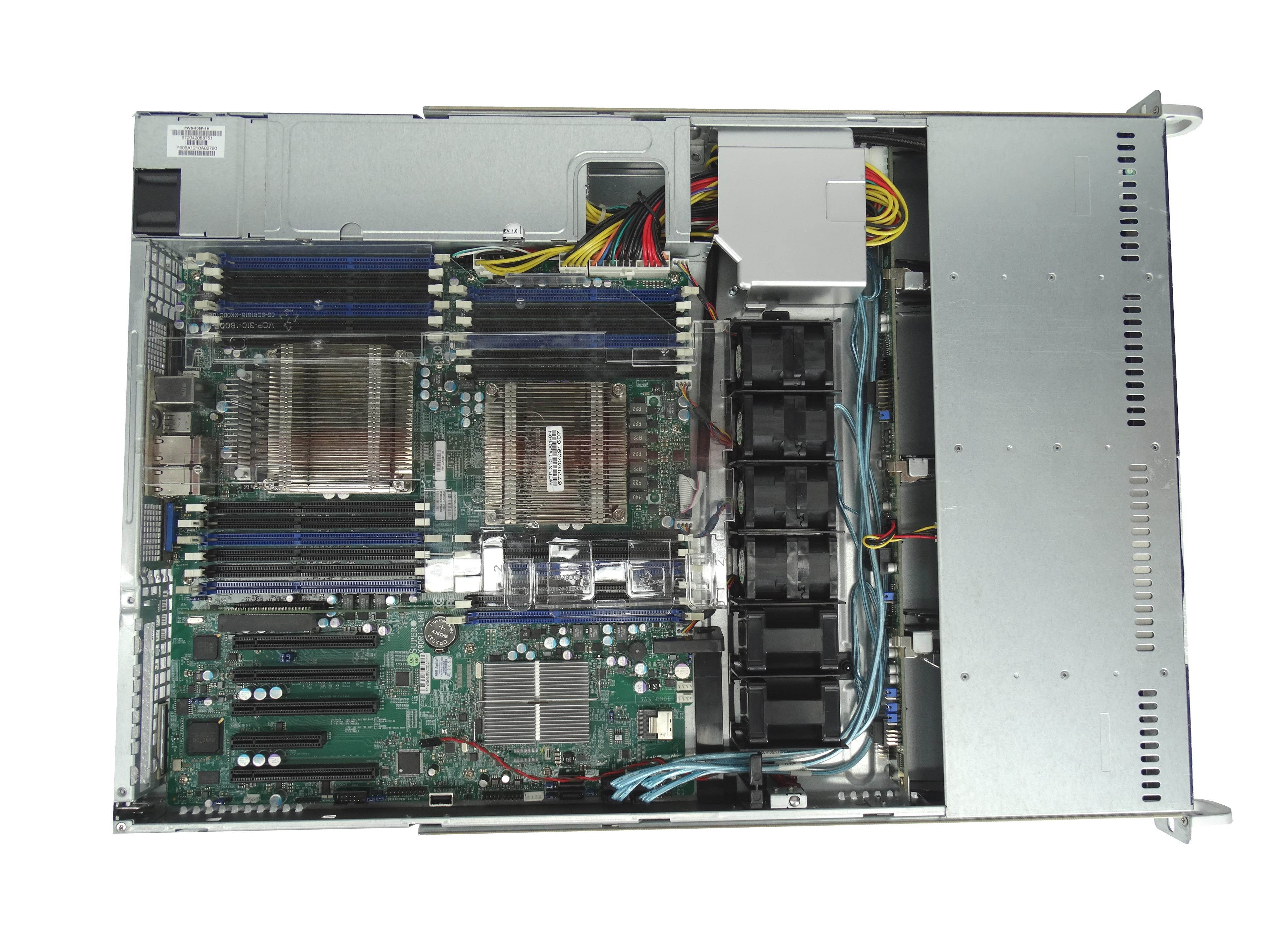 Supermicro 1U X9DRi-LN4F+ 2x E5-2670 2.6GHz 8C 128GB 4x 1TB SATA Rails