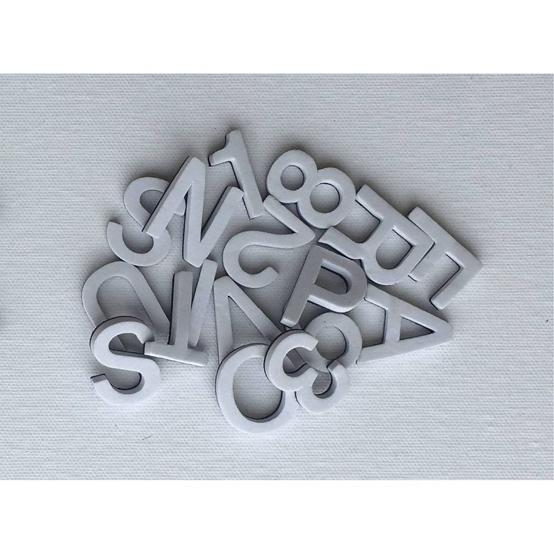 16" x 16" Letterlove Magnet Board Wall Art White - Petal Lane
