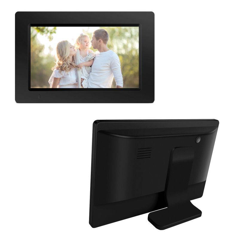 iDeaPLAY DF701 7 inch WiFi Digital Photo Frame, 8GB Internal Storage, iOS & Android App, Support Photo, Music, Calendar, Built-in Speaker
