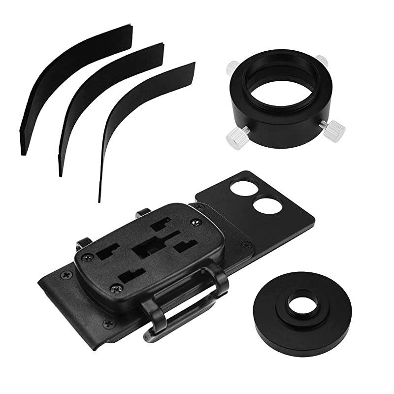 Smartphone iPhone Adapter with T2 Thread and Eyepiece Adapter 52-59mm - for Photography with telescopes and Spotting Scope or Binoculars