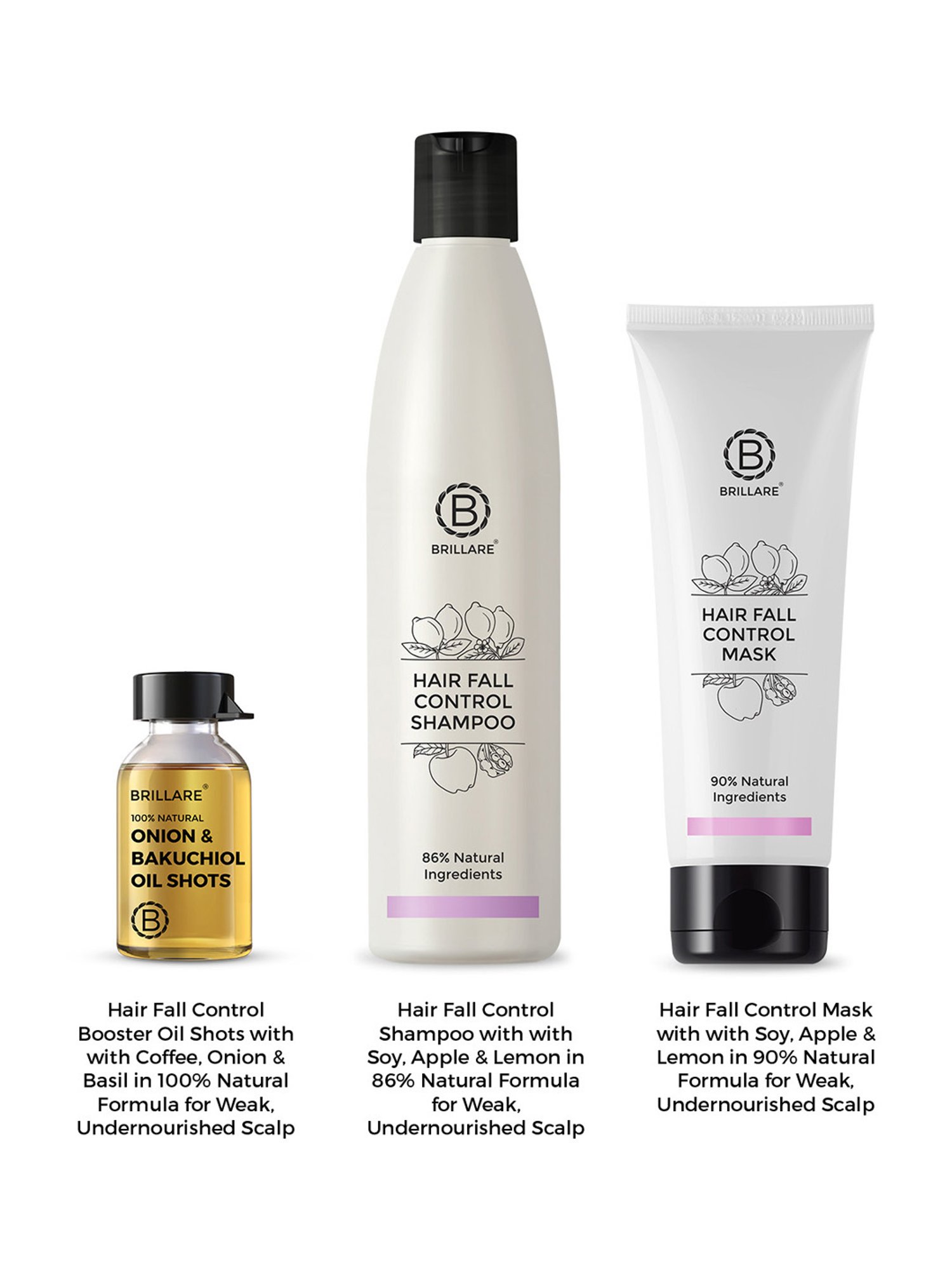Brillare Hair Fall Control Treatment for Hair Fall Reduction Combo