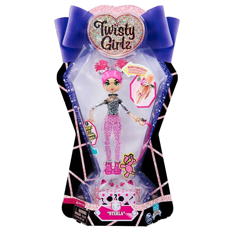 Twisty Girlz Series 2 Sterla Transforming Doll to Bracelet with Mystery Twisty Petz