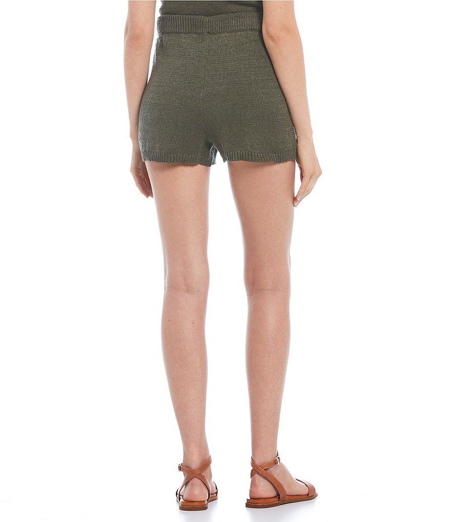 Guess Brynn Tropical Floral Mid Rise Linen Shorts