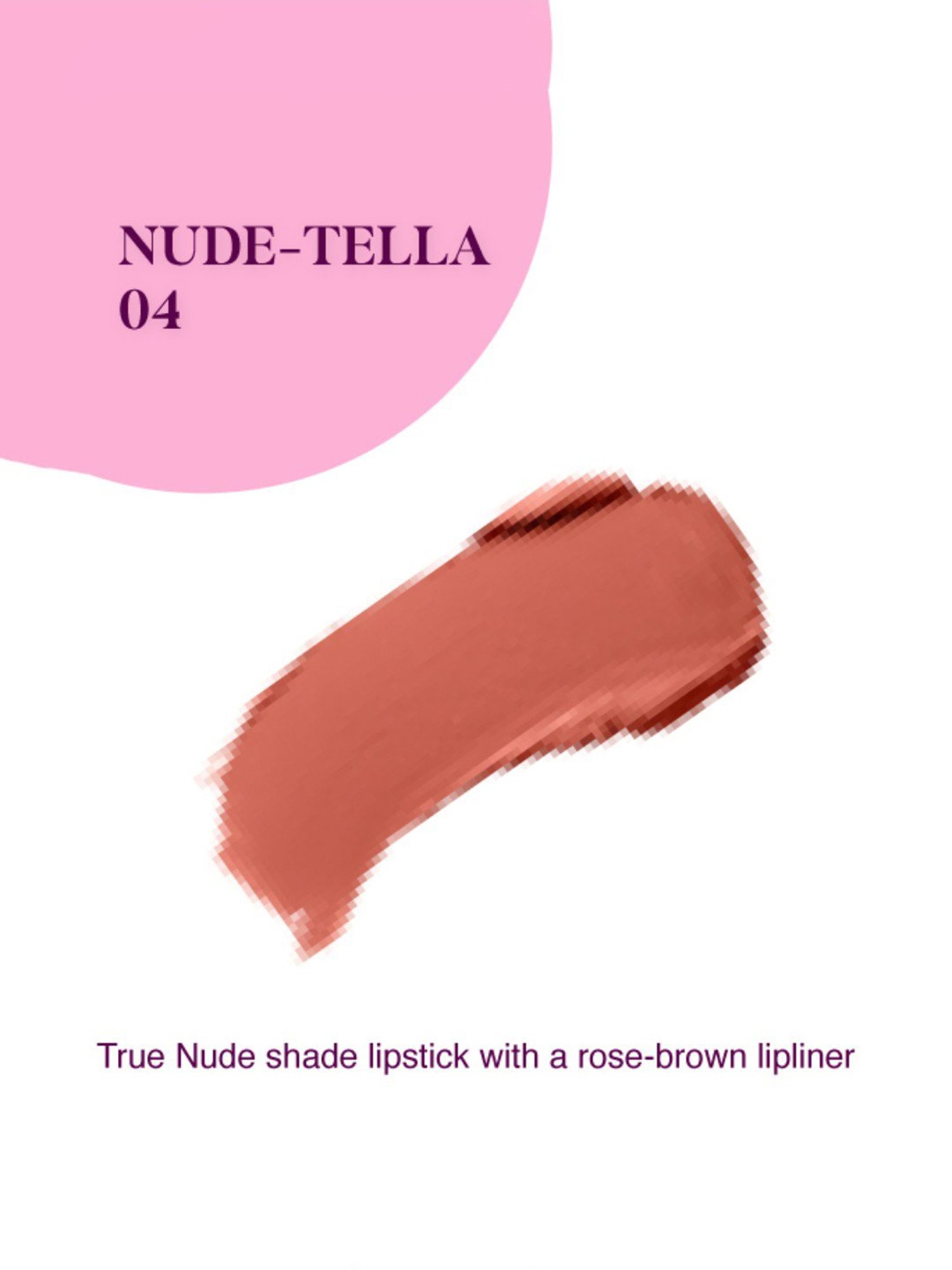 Typsy Beauty Twist & Pout Lipstick & Lip Liner Nude-Tella 04 - 0.91 gm