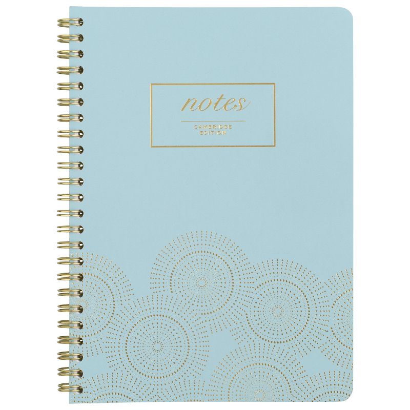 80 sheet 1 Subject Spiral Notebook Work Style 8.25"x5.75" Seaglass - Cambridge