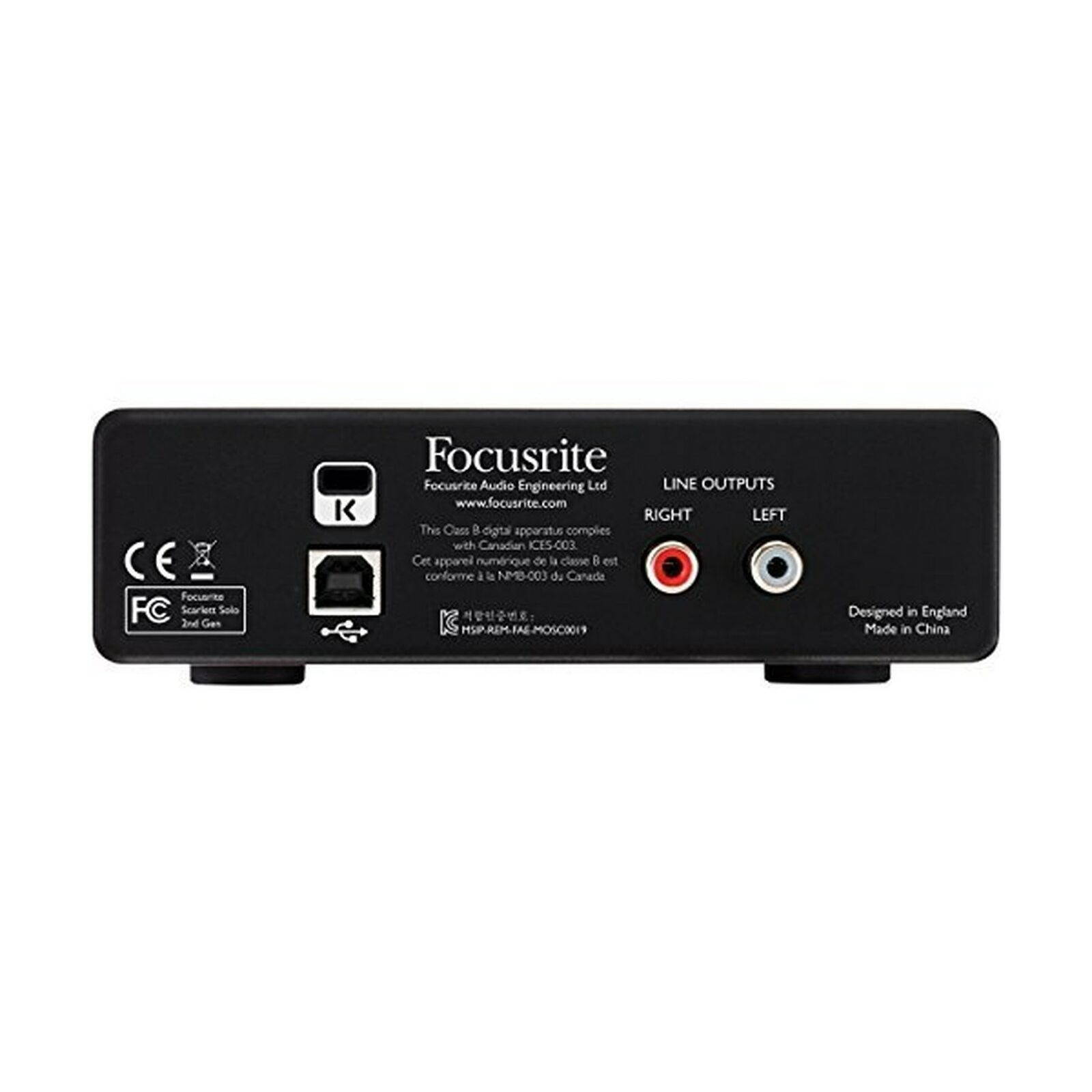 Focusrite Scarlett Solo USB Audio Interface (3rd Generation) + Samson SR360 O...