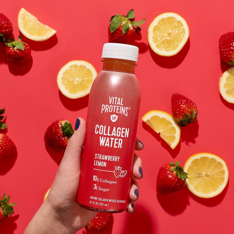 Vital Proteins Strawberry Lemon Collagen Water - 12 fl oz Bottle