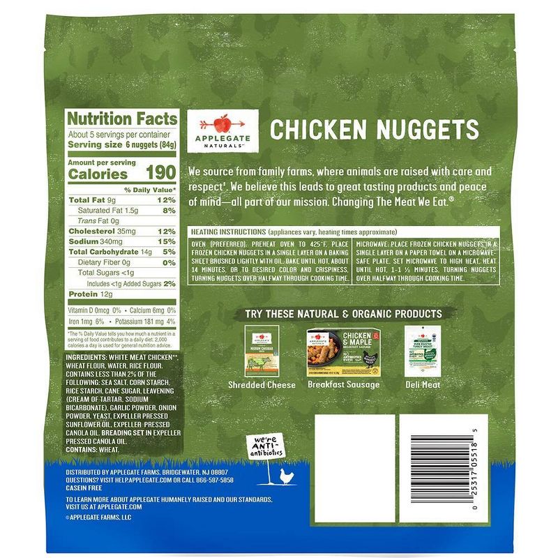 Applegate Naturals Family Size Chicken Nuggets - Frozen - 16oz