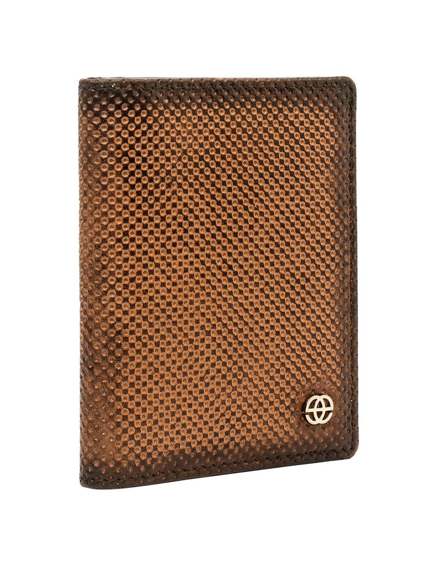 Eske Paice Tan Perforated Small Card Holder