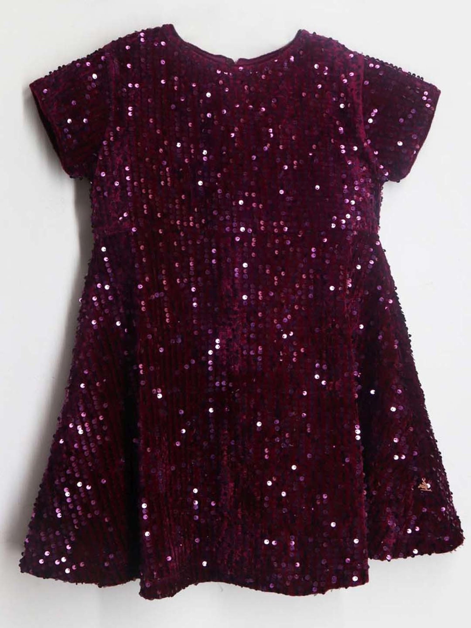 Cherry Crumble By Nitt Hyman Kids Purple Embellished Dress