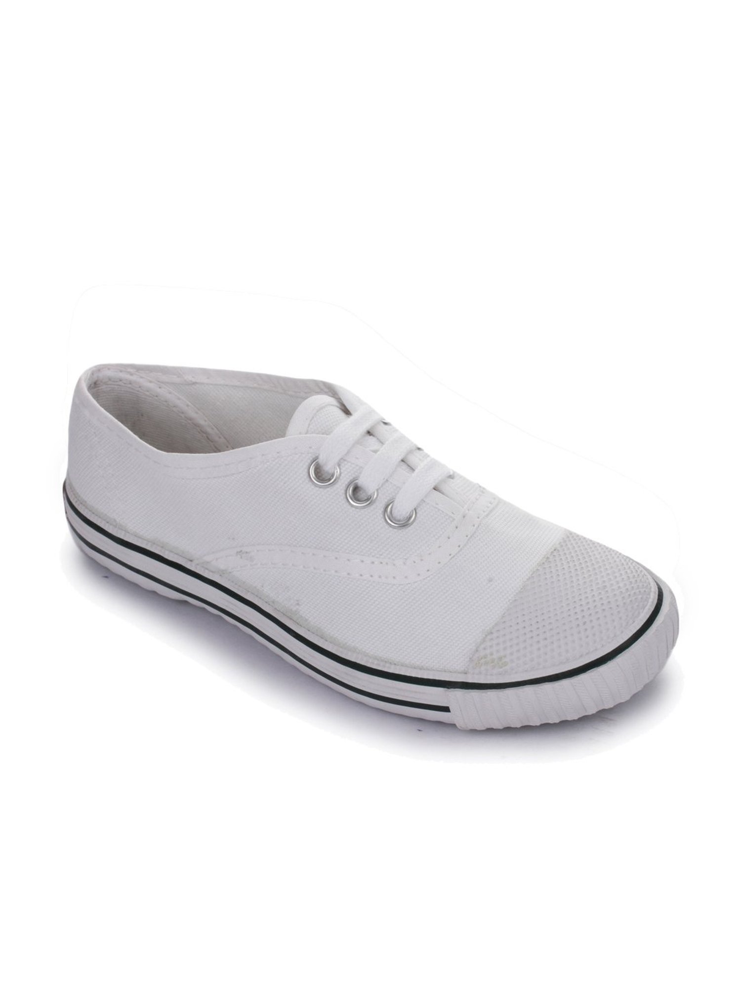 Prefect By Liberty Kids White School Shoes