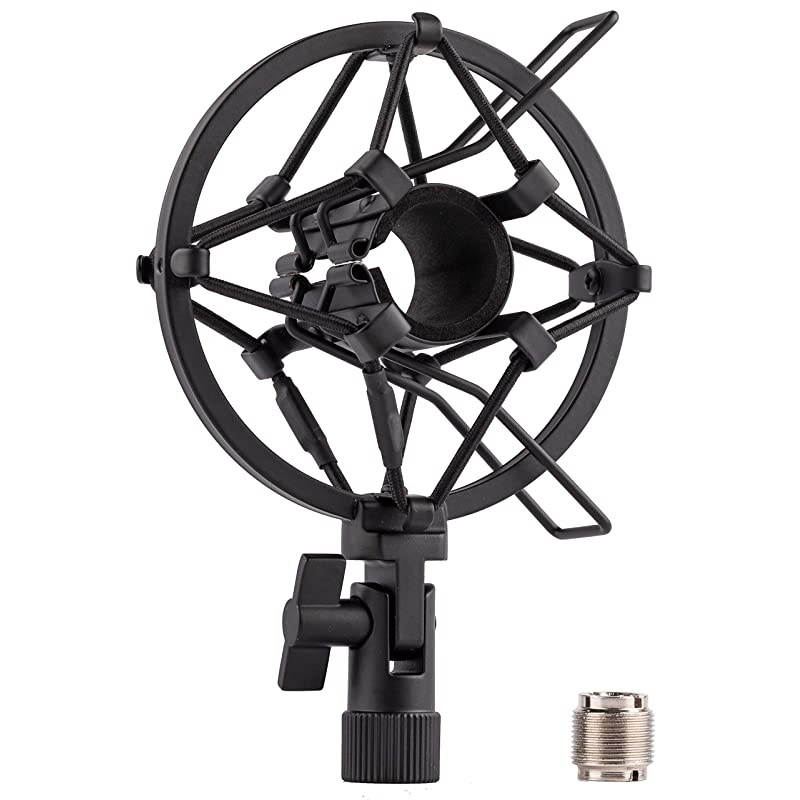 Microphone Shock Mount Holder Clip Mic Anti-Vibration for 22mm-26mm Diameter Dynamic Mic Like Shure SM58 SM57 PAG48 Sennheiser E835 E845 AKG D5S Samson Q7 Q8 Behringer Xm8500