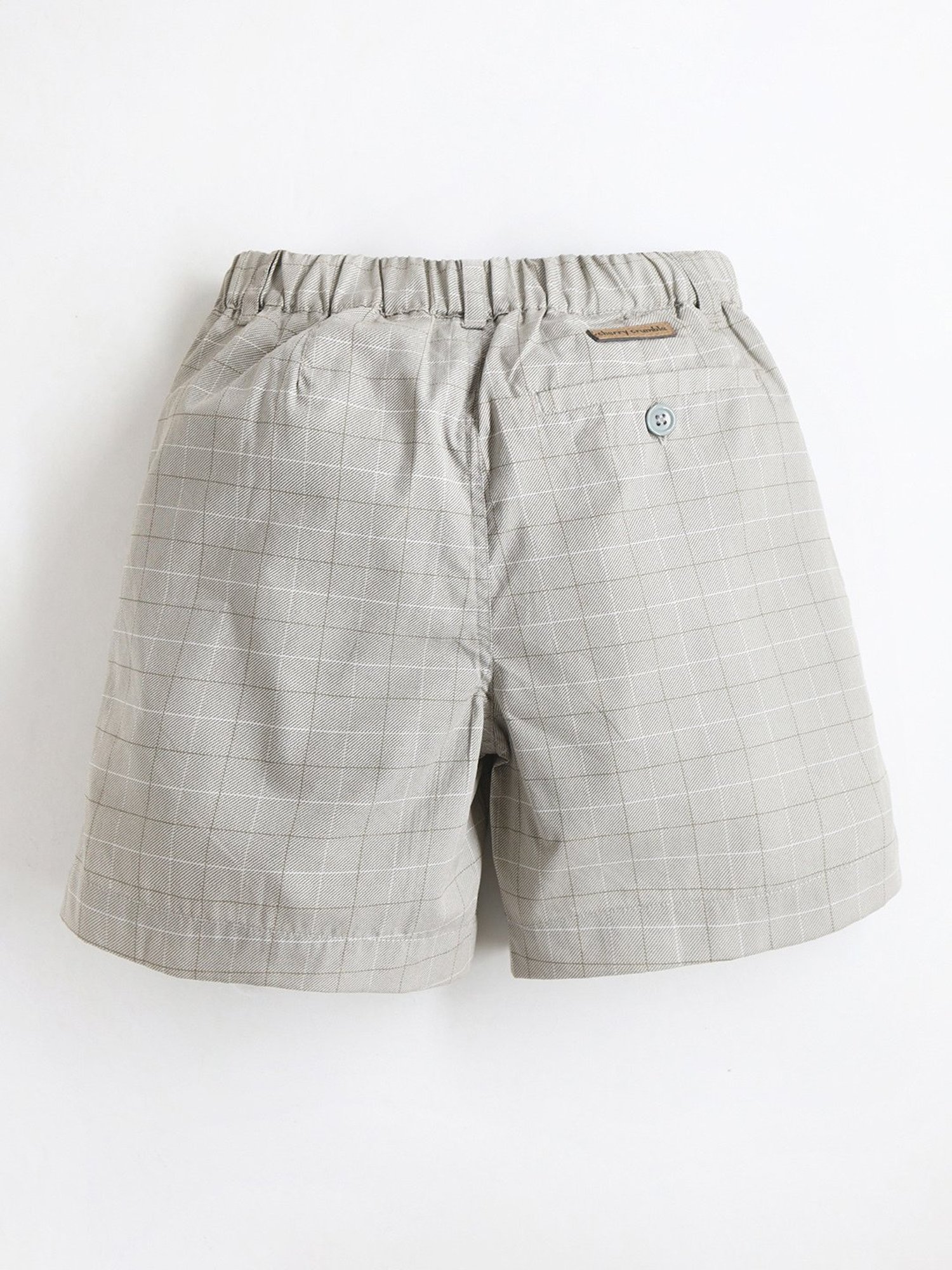 Cherry Crumble By Nitt Hyman Kids Grey Checks Shorts
