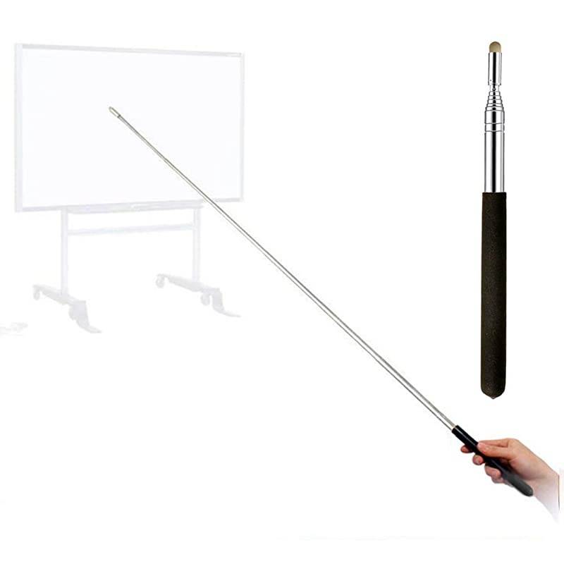 Pointer Teachers Pointers Teaching Pointer Hand Pointer Extendable Length Presenter Whiteboard Pointer Stick Replaceable Contact Head Black Frosted