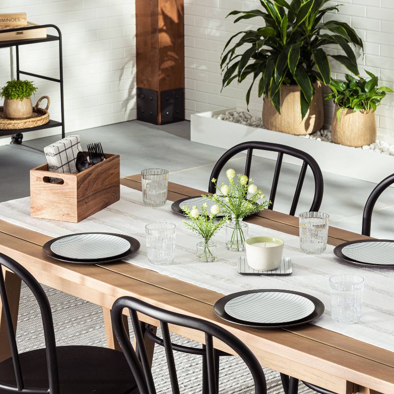 Genie Crafts Beige Linen Fabric Dining Table Runner Roll, 360 Inches Long x 17.7 in