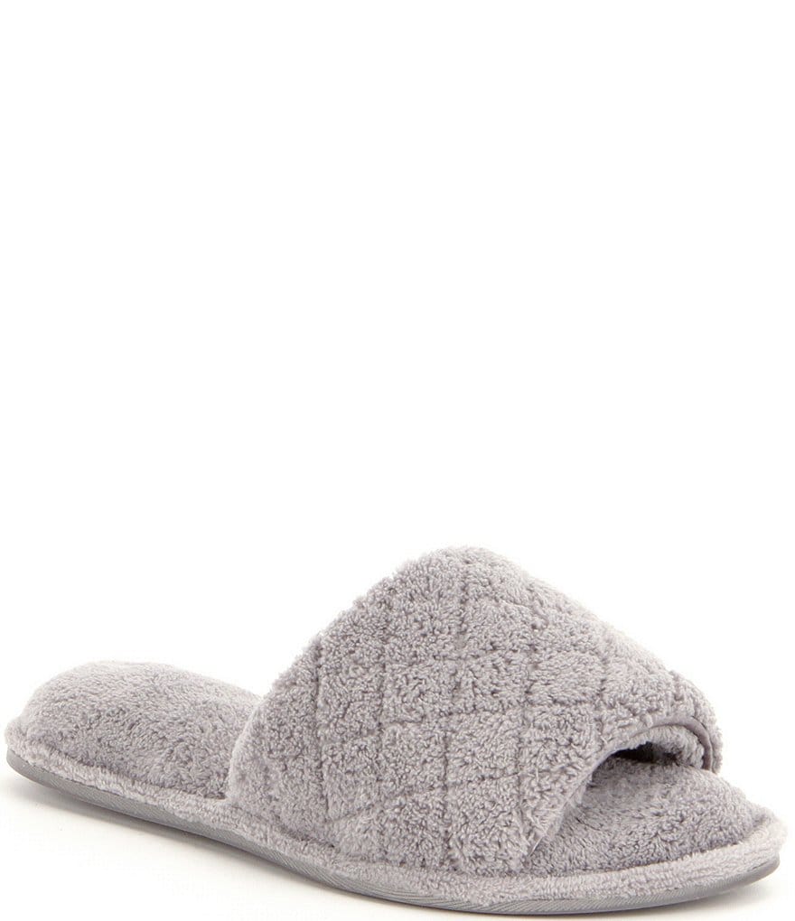 Cabernet Quilted Microfiber Terry Slippers