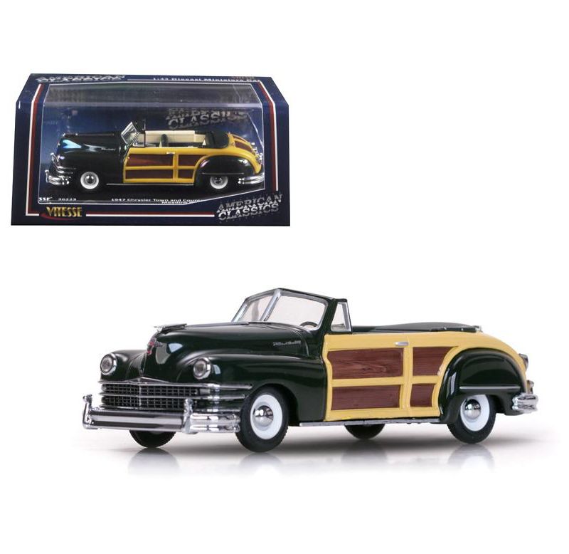 1947 Chrysler Town and Country Meadow Green 1/43 Diecast Model Car by Vitesse