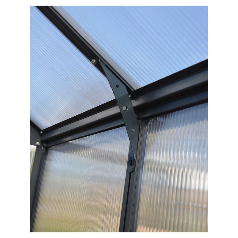 6' x 8' x 7' Nature Greenhouse Forest Green - Palram