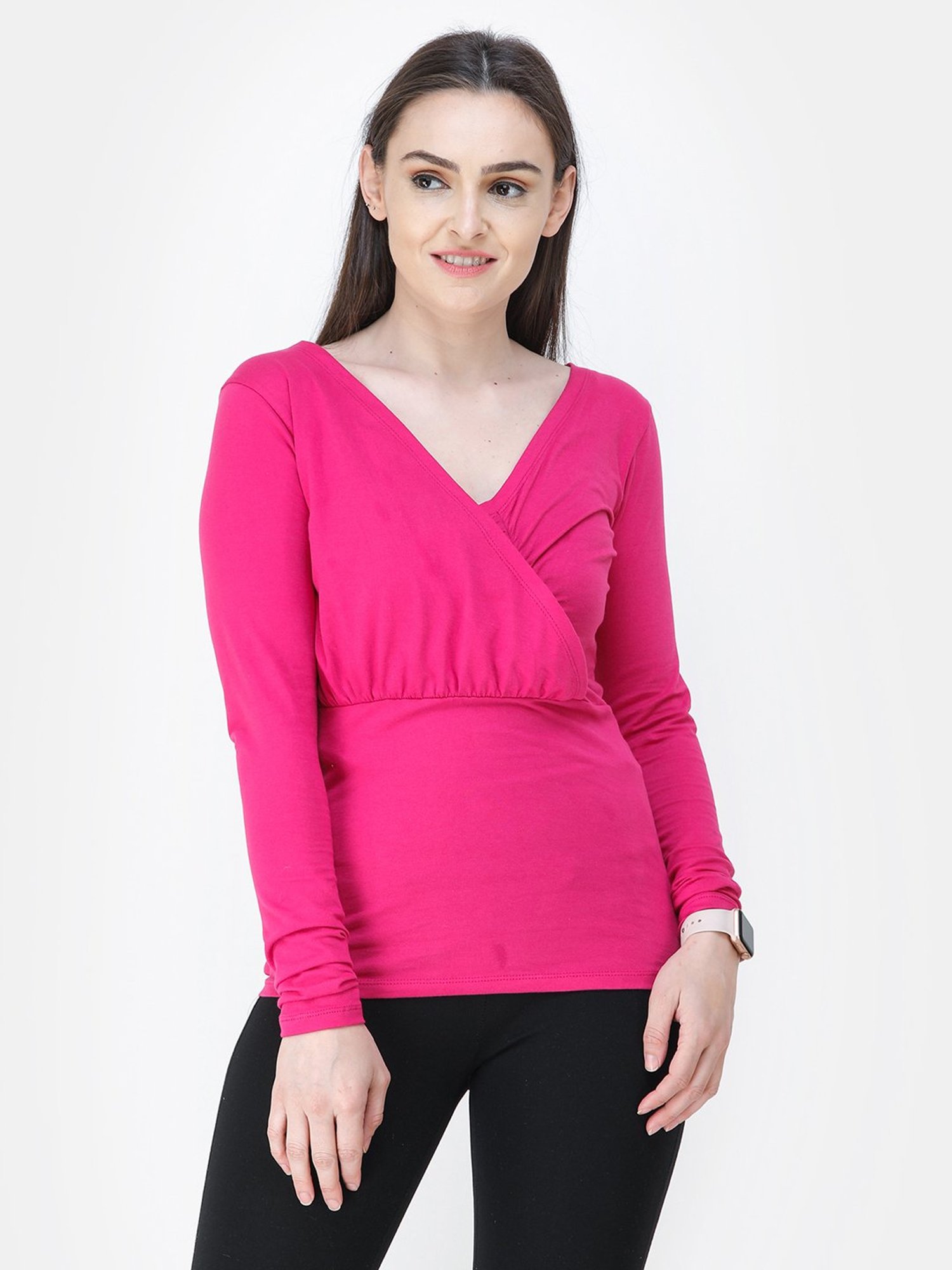 Cation Magenta Top