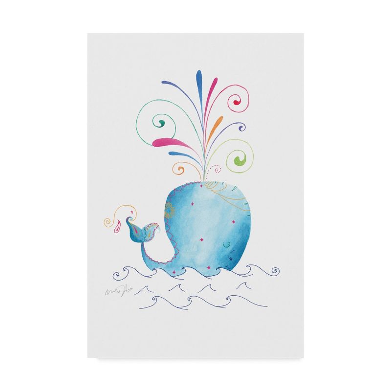 30" x 47" Jane Whale by Green Girl Canvas - Trademark Fine Art