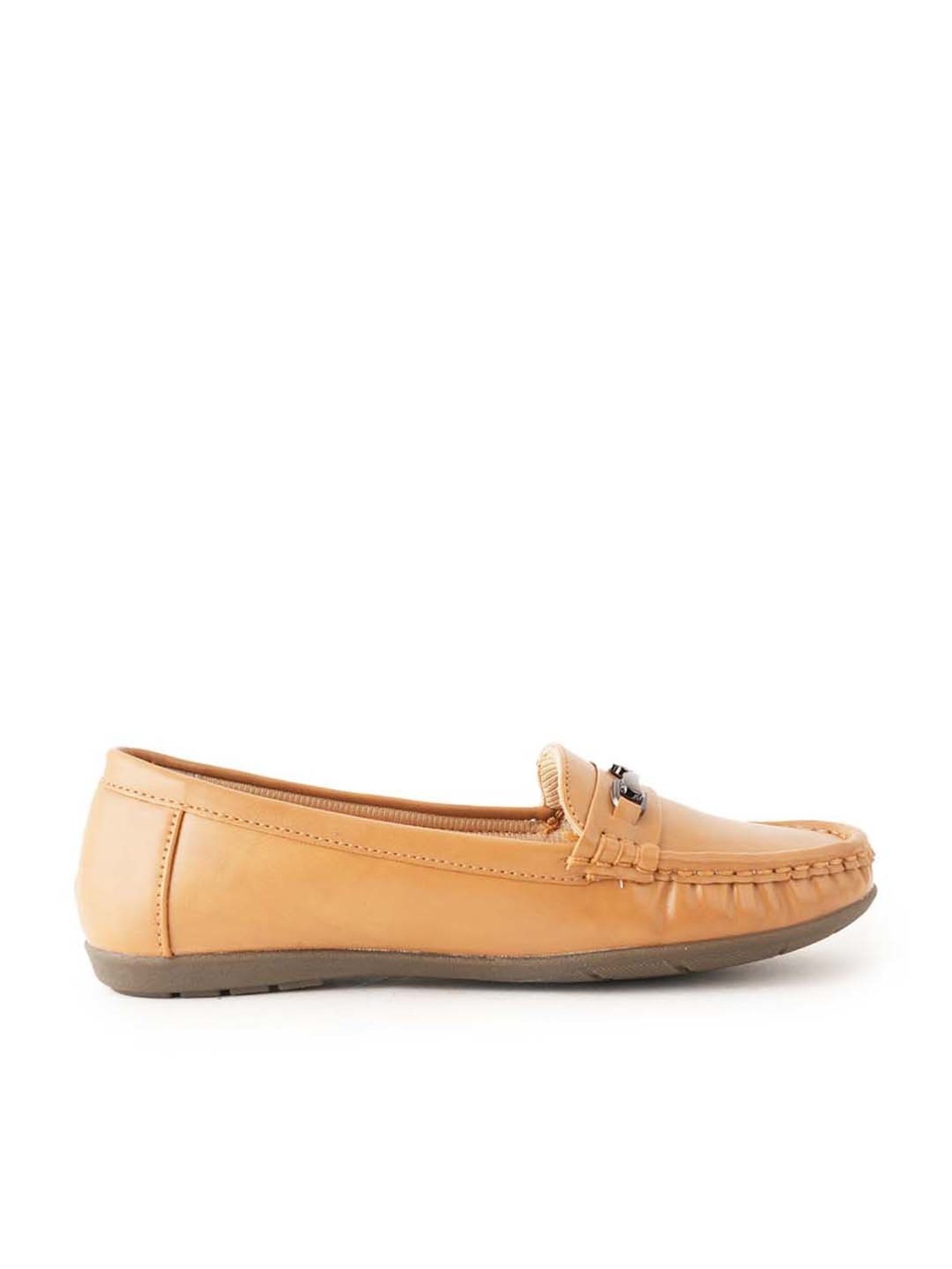 Scentra Women's Tan Casual Loafers