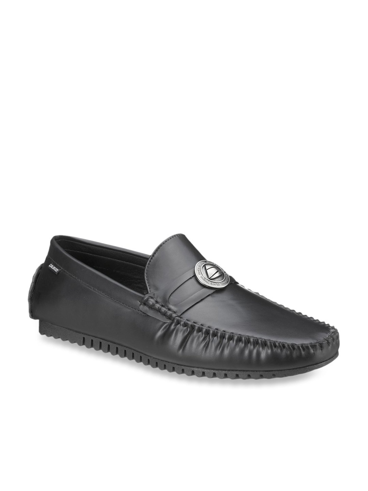 Duke Men's Black Casual Loafers
