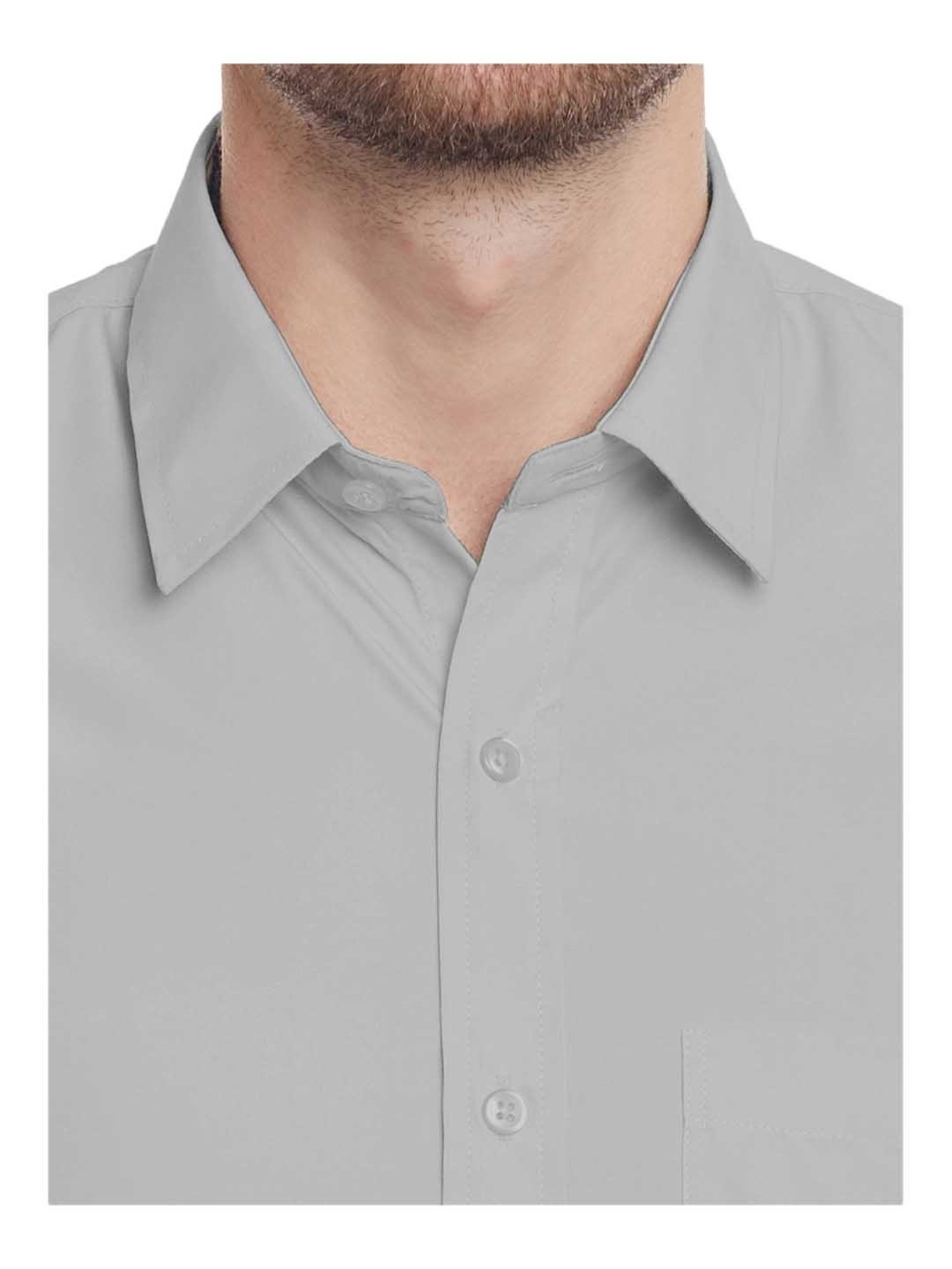 English Navy Grey Full Sleeves Shirt